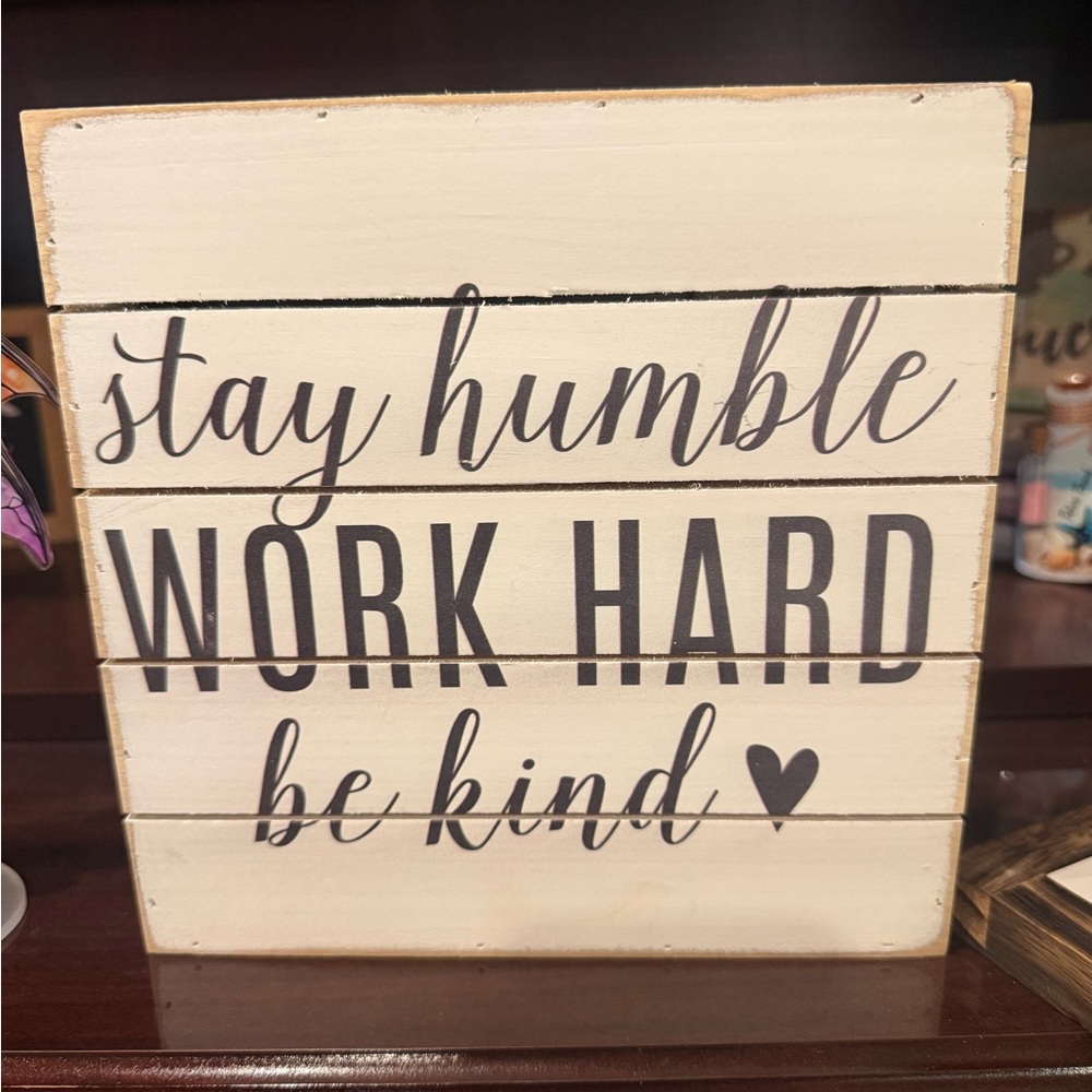 Inspirational Cream Wall Decor Sign